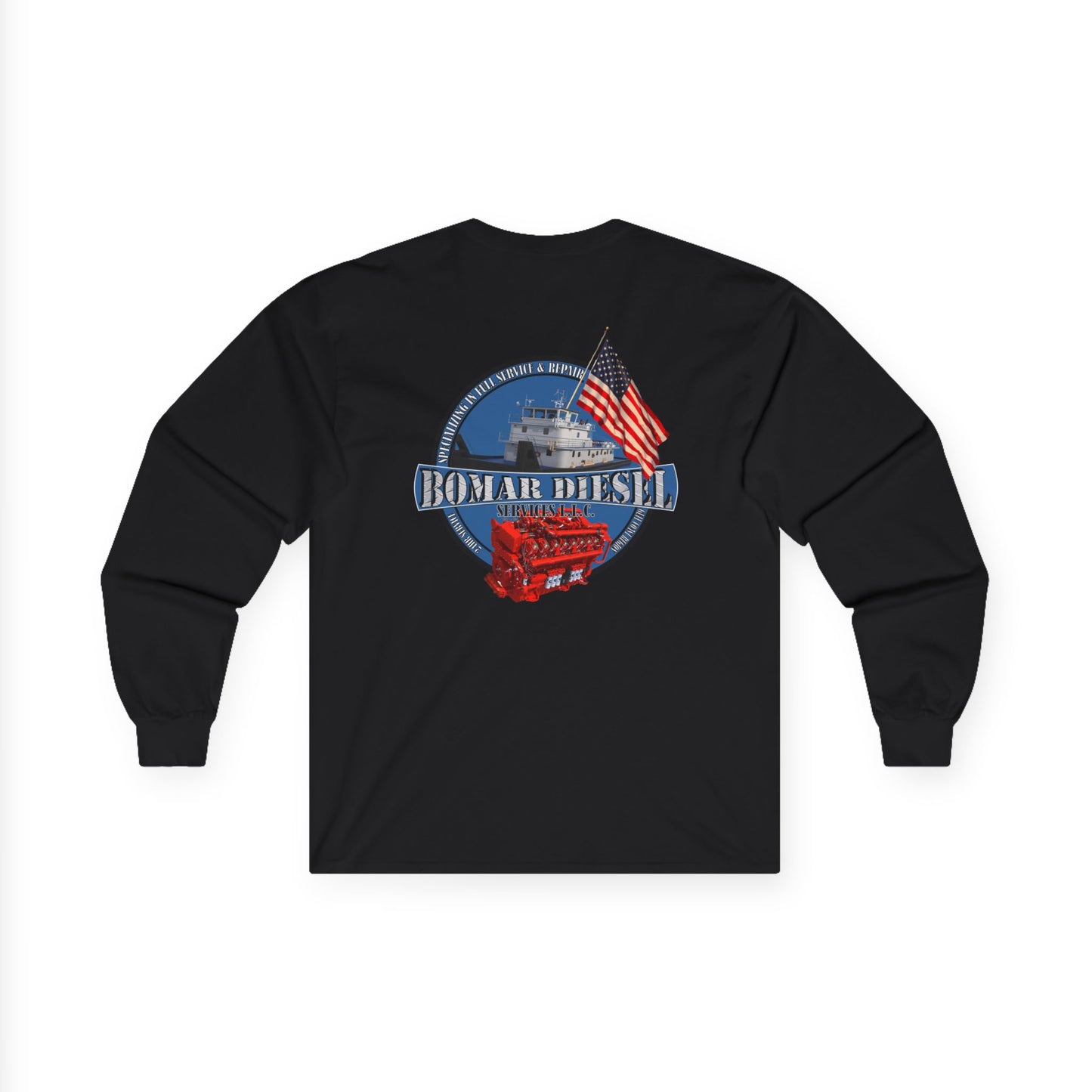 Bomar Longg Sleeve T-Shirt - Shirt Style #2 (More Sizes Available) Gildan Brand