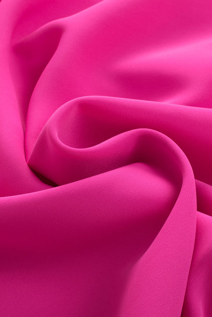 Pleated Backless V Neck Sleeveless Shirt