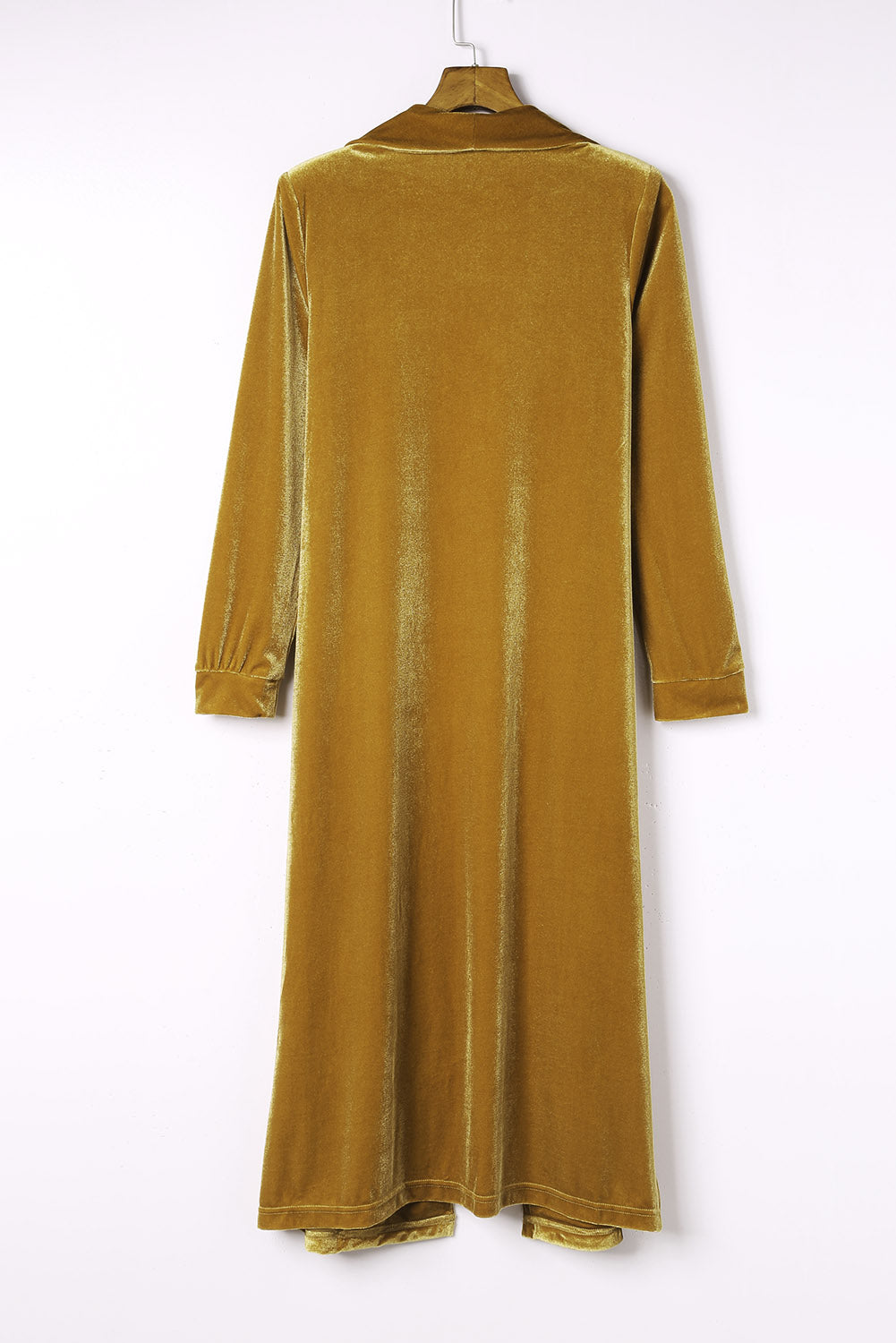 Pocketed Open Front Long Cardigan