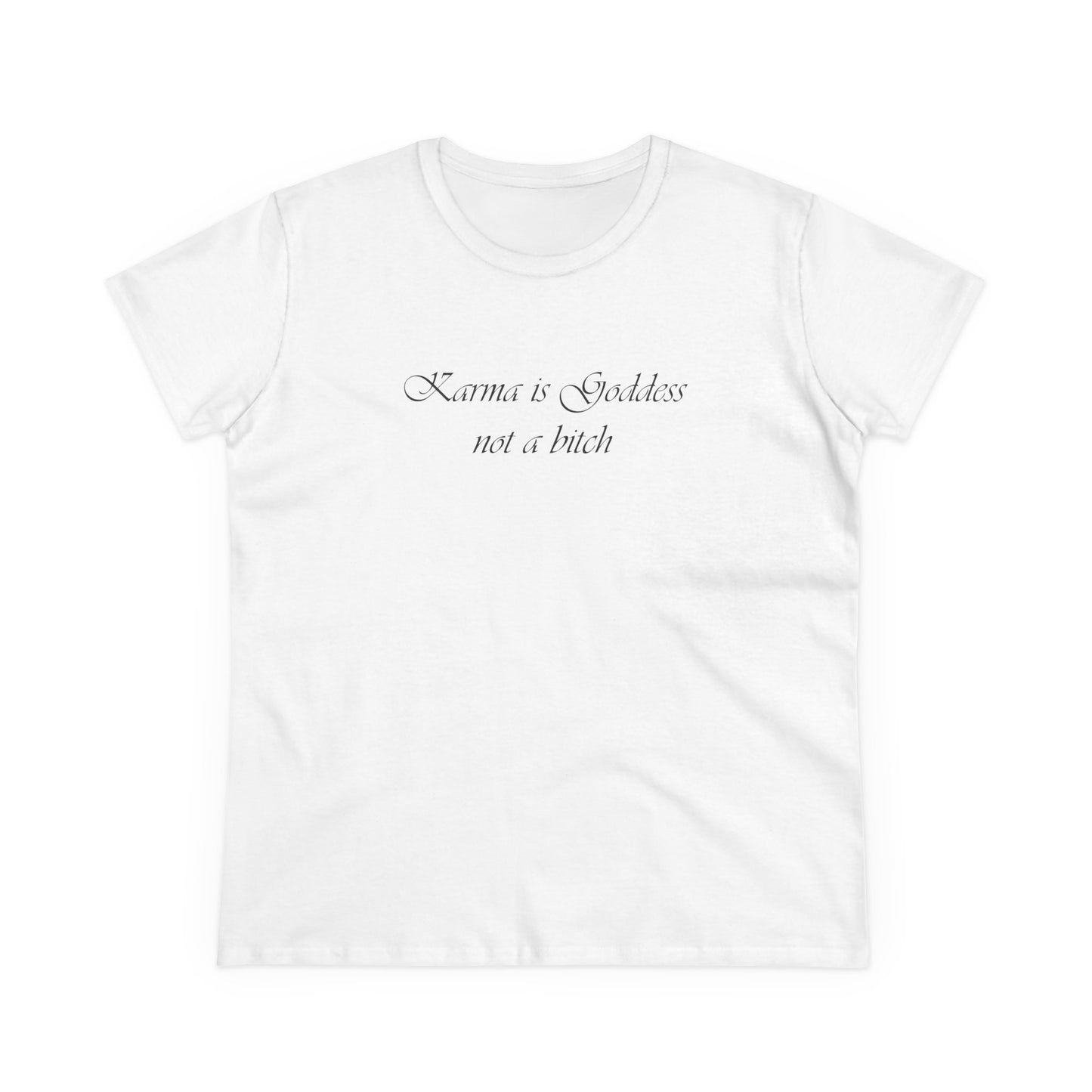 Karma on White Shirt - Hurtz Shirtz Collection