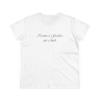 Karma on White Shirt - Hurtz Shirtz Collection