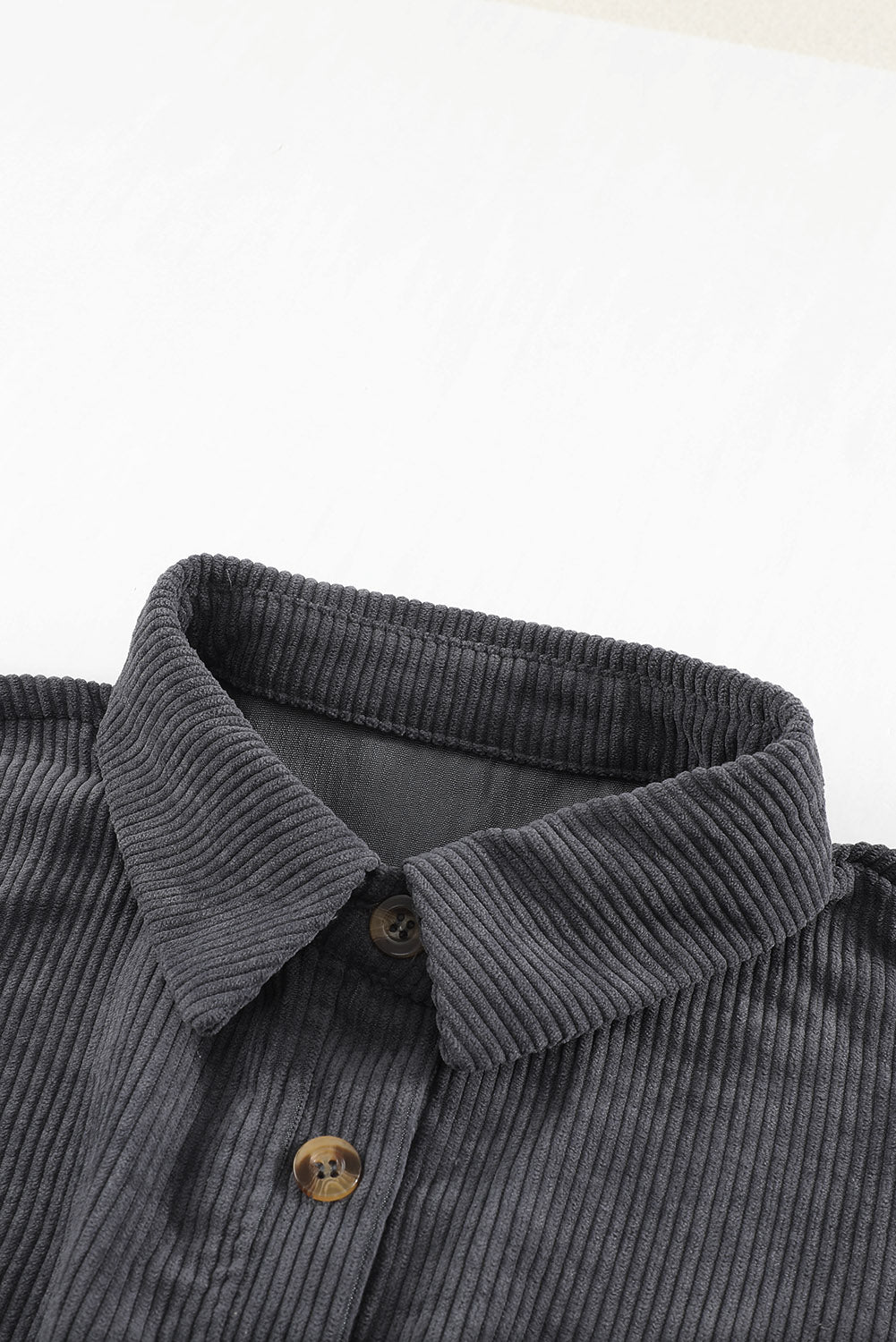 Button Up Colorblock Pocket Corduroy Jacket