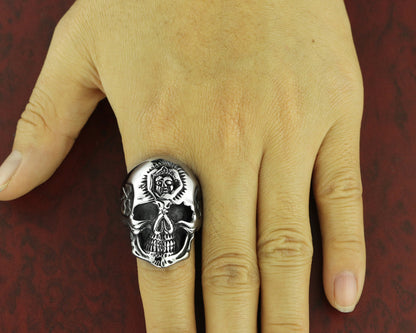 Skull & Face Ring