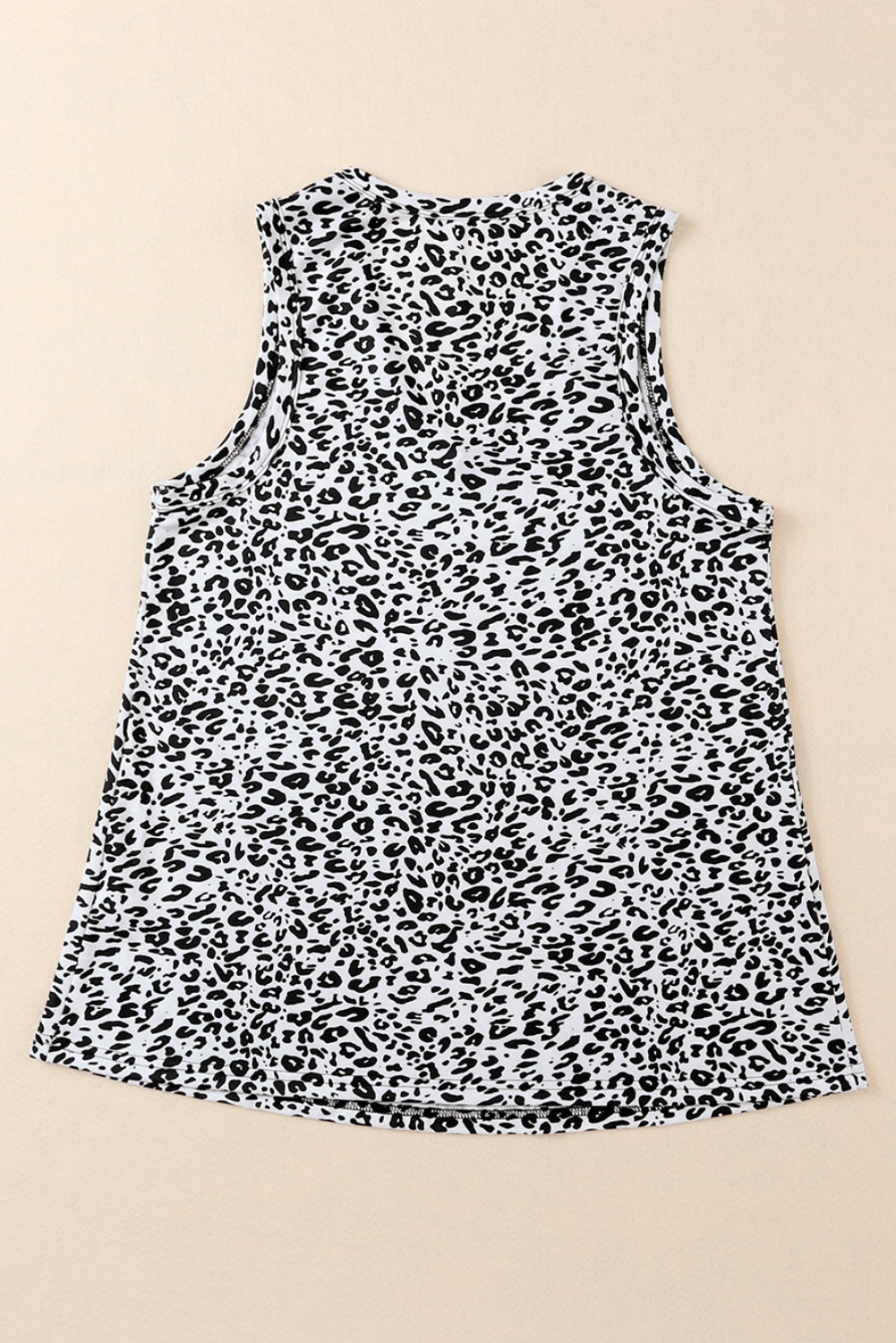 Cheetah Sexy Frill V Neck Spaghetti Strap Cami Top