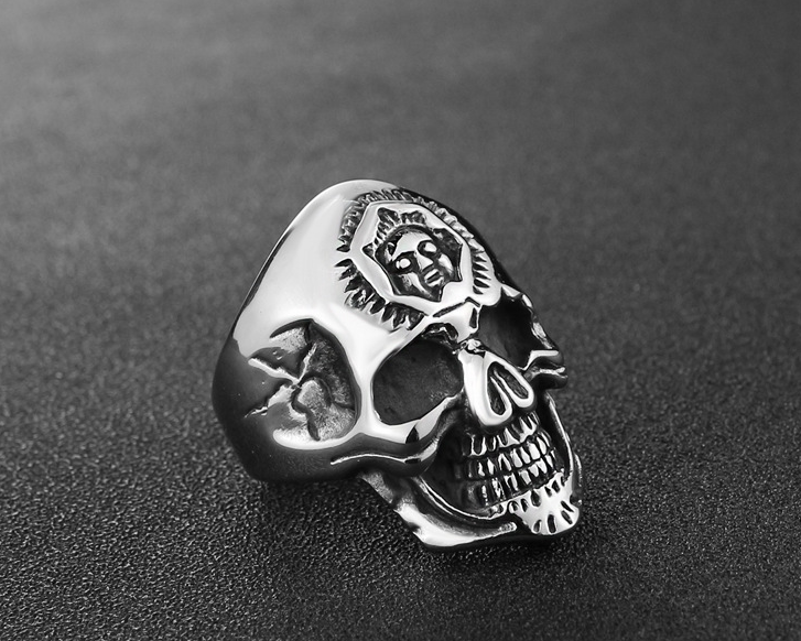 Skull & Face Ring