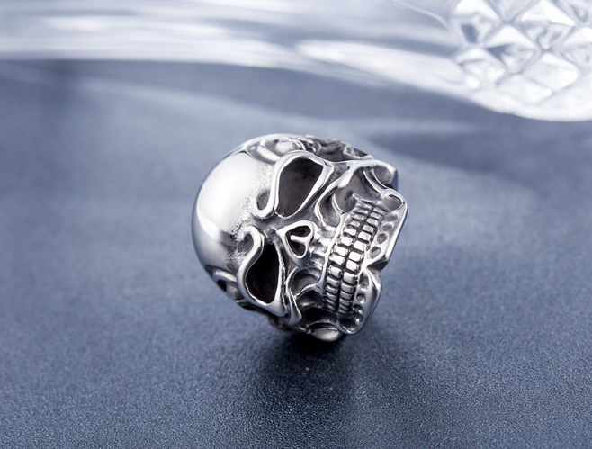 Skeleton Skull Ring
