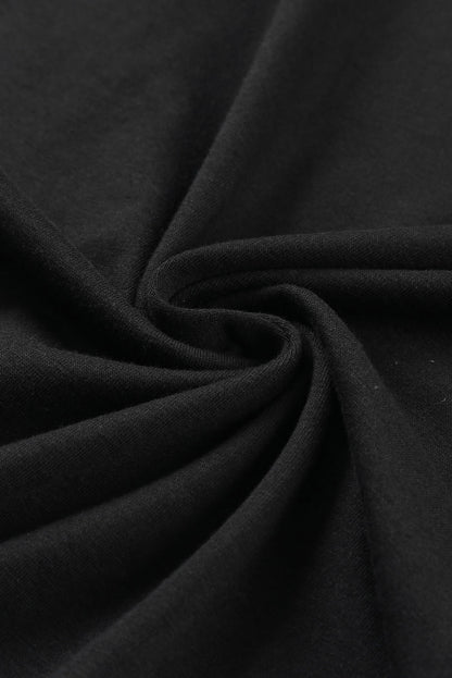 Puff Sleeve Casual V Neck T-Shirt