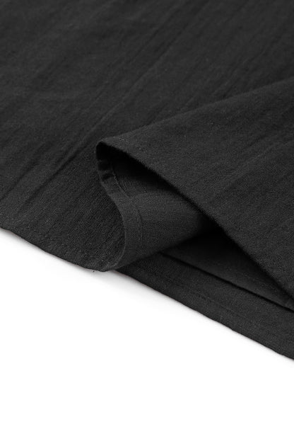 Floral Embroidered Boho Ruffle Puff Sleeve Blouse