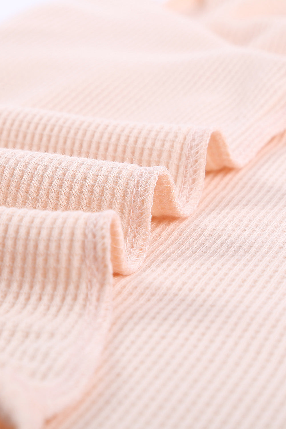 Crew Neck Basic Waffle Tank Top