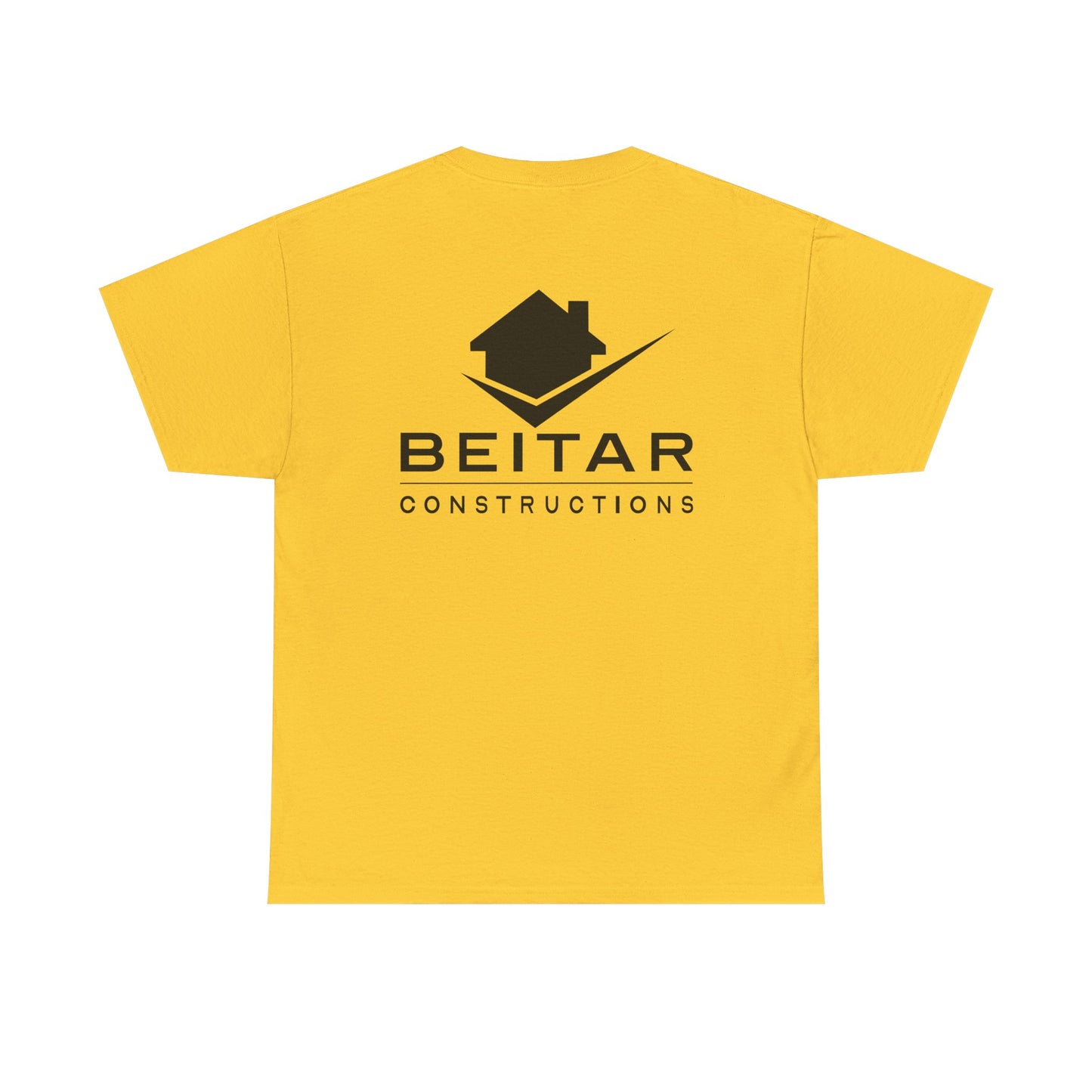 BEITAR Constructions Yellow Shirt Black Logo T-Shirt