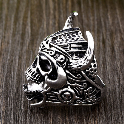 Helmet Warrior Skull Ring