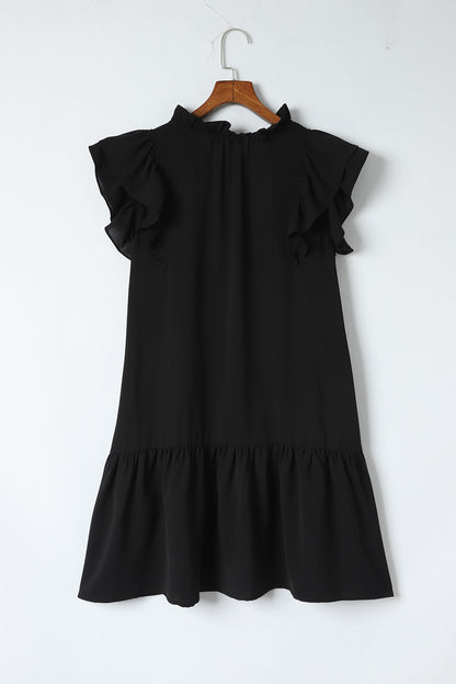 Floral Embroidered Boho Ruffle Puff Sleeve Blouse