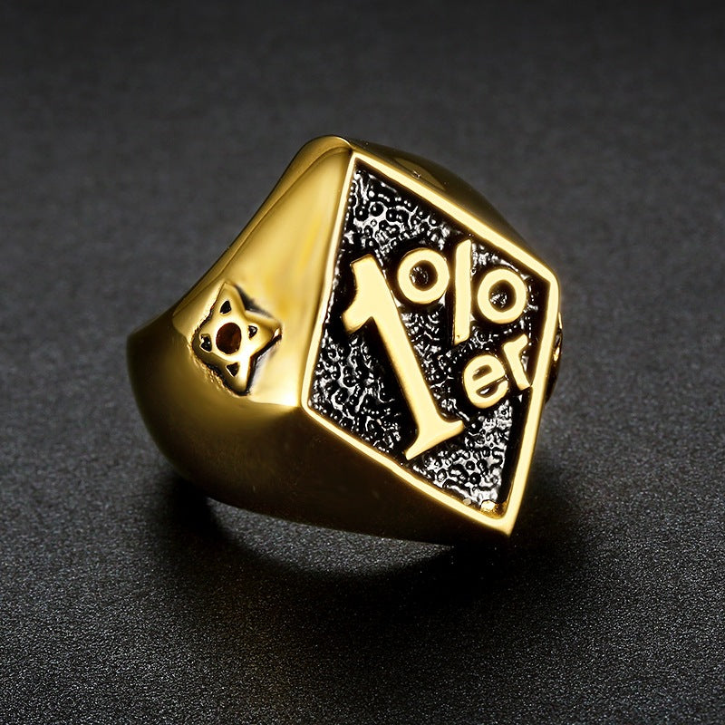 1%ER Motorcycle Club Ring