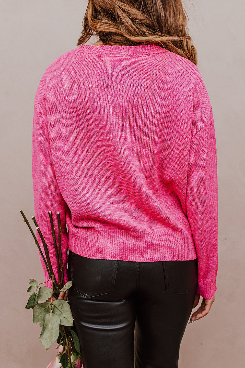 Heart XOXO Casual Knitted Sweater