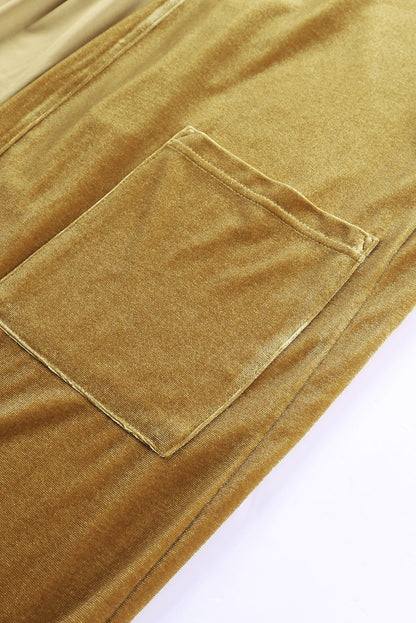 Pocketed Open Front Long Cardigan