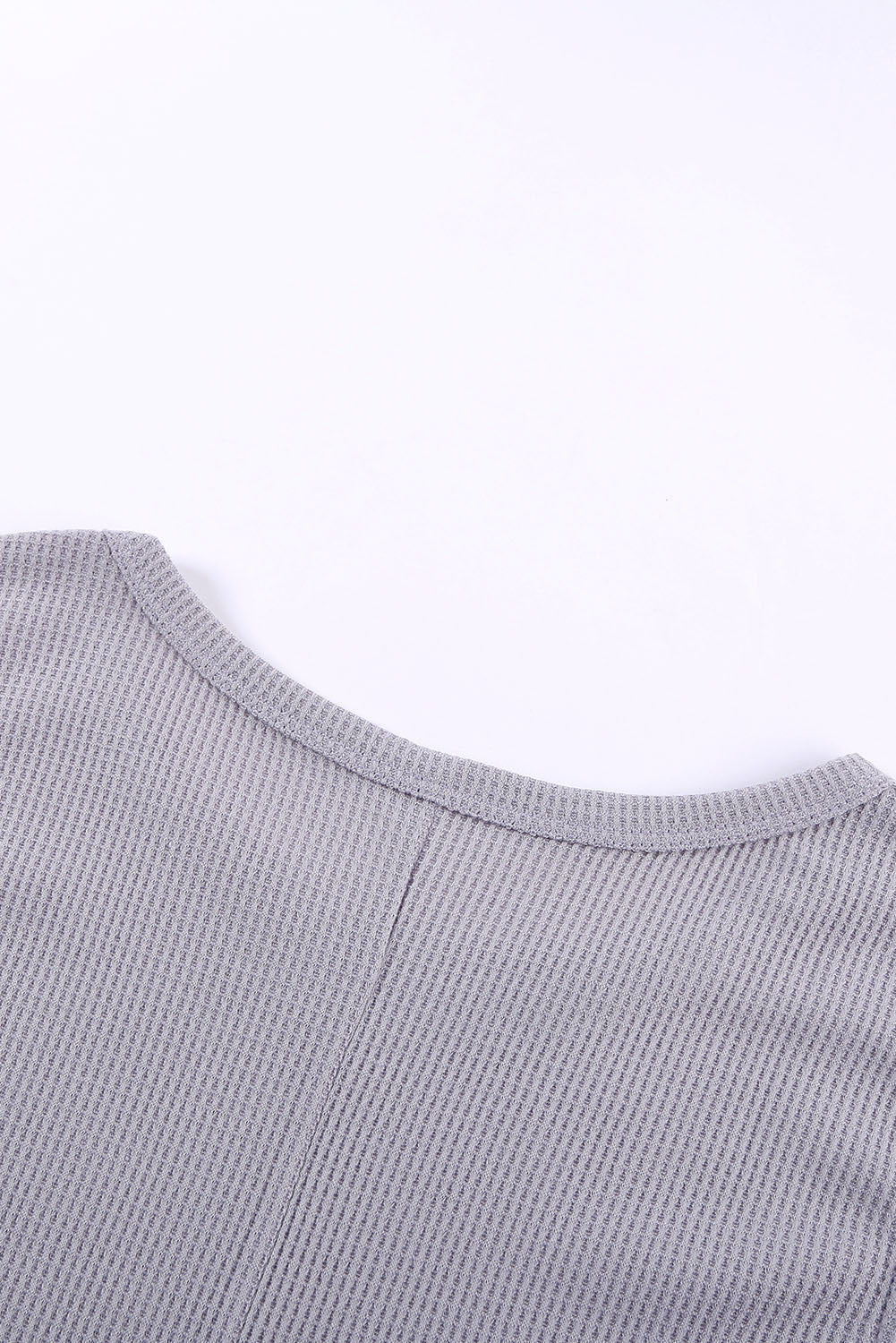 Crew Neck Basic Waffle Tank Top