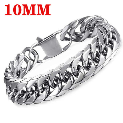 Square Buckle Cuban Chain Bracelet