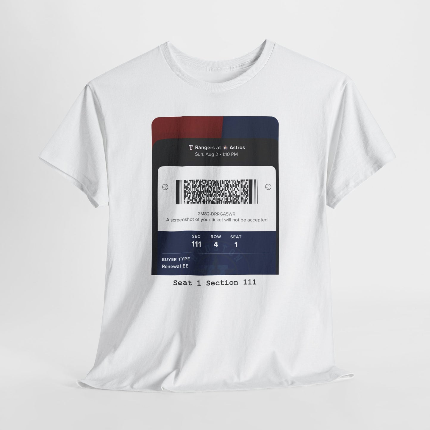 Seat 1 Section 111 _Hurtz Shirtz Collection