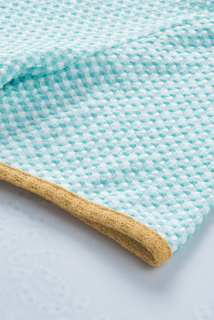 Multicolor Color Block Exposed Seam Casual V Neck Tank Top