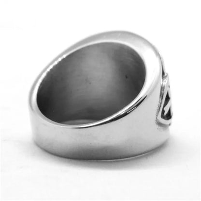 Templar Cross Biker Ring
