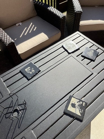 Custom Laser Photo Slate Coasters