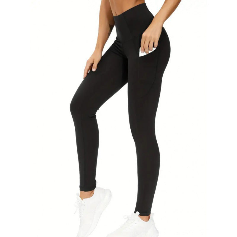 High Waist Shaping Yoga Leggings with pockets.