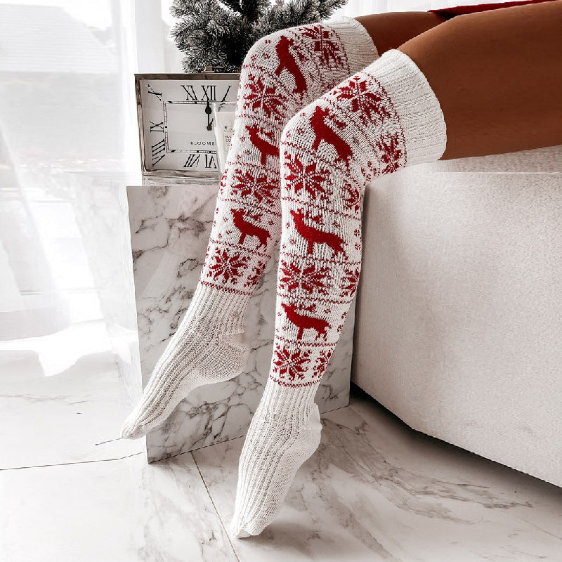 Christmas Over-the-Knee Knitted Long Socks
