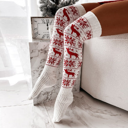Christmas Over-the-Knee Knitted Long Socks