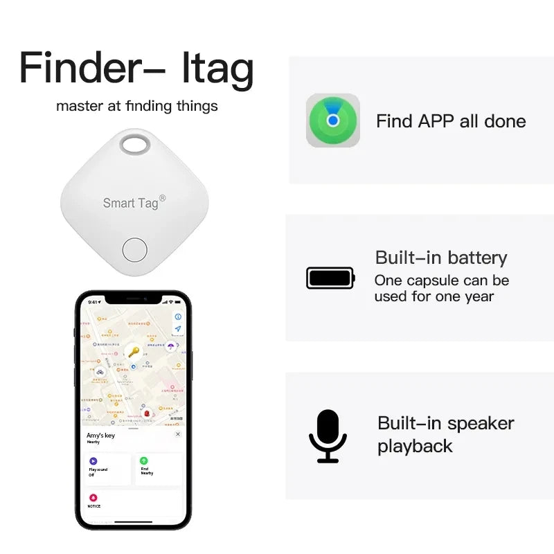 Air Tag Mini GPS Smart Tracker for Apple IOS System.