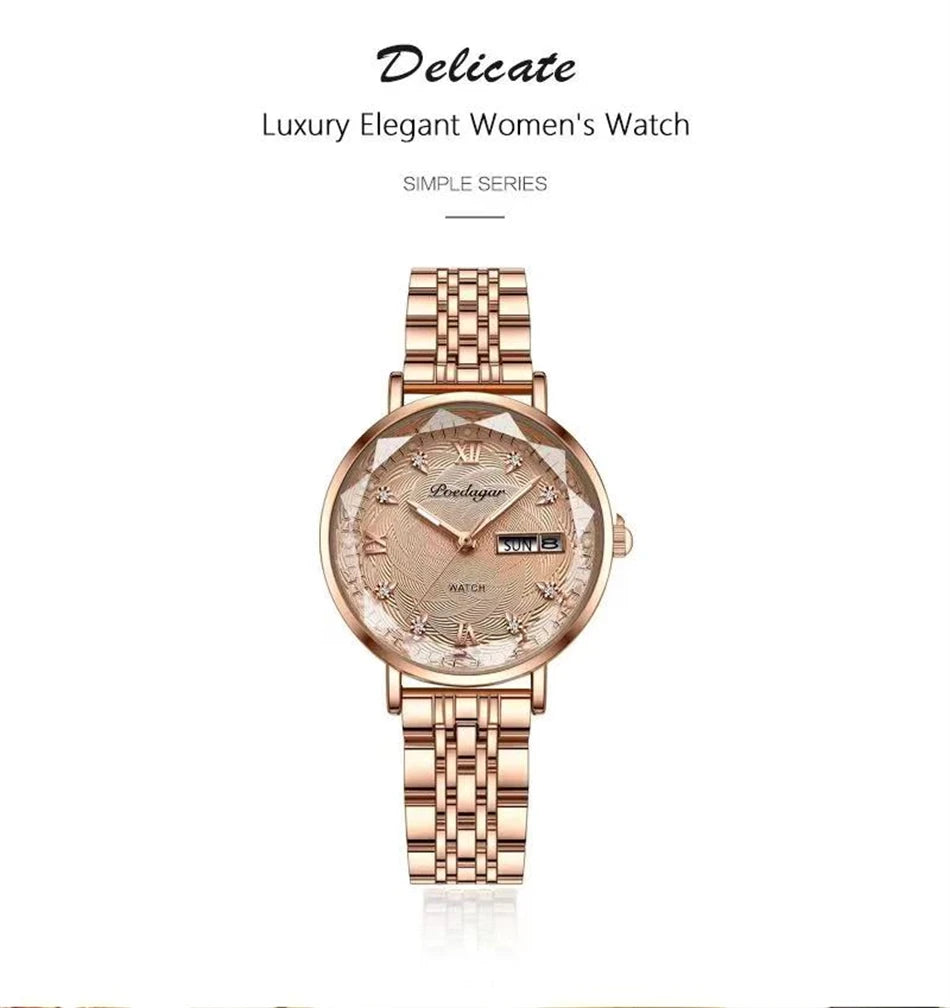 POEDAGAR Women New Fashion Luxury Watch