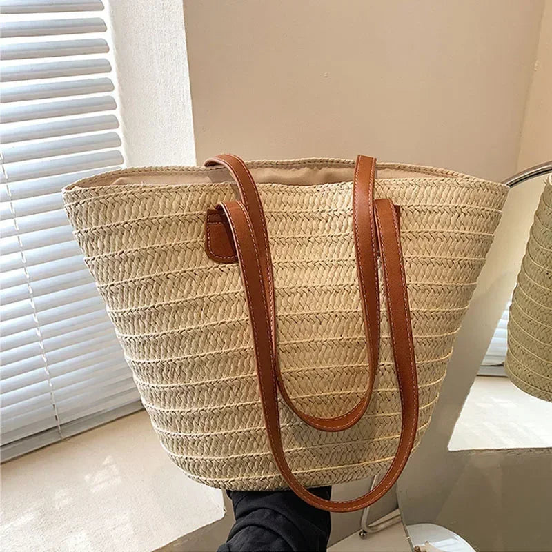 EYS Fashion - Braided Basket Clutches Top-handle Bag