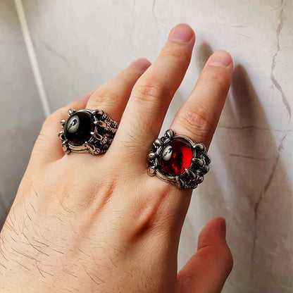 Dragon Claw Resin Gemstone Biker Ring.