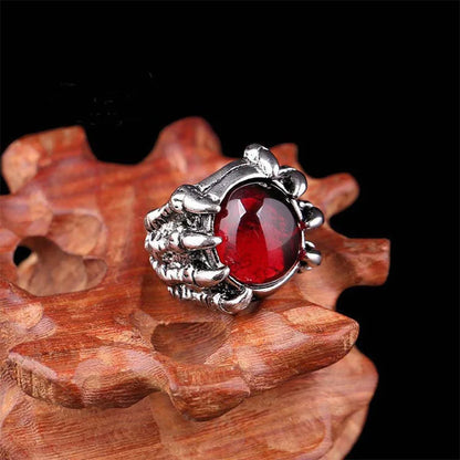 Dragon Claw Resin Gemstone Biker Ring.