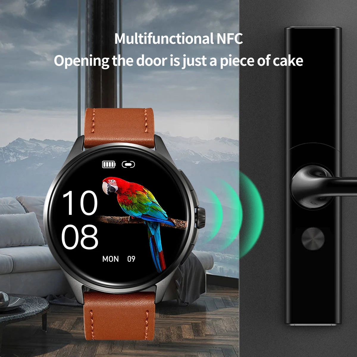SKMEI Smartz Watch for Man Smart Split Screen Display APP Message Remind Bluetooth Call Smartwatch Tiktok Control Android IOS