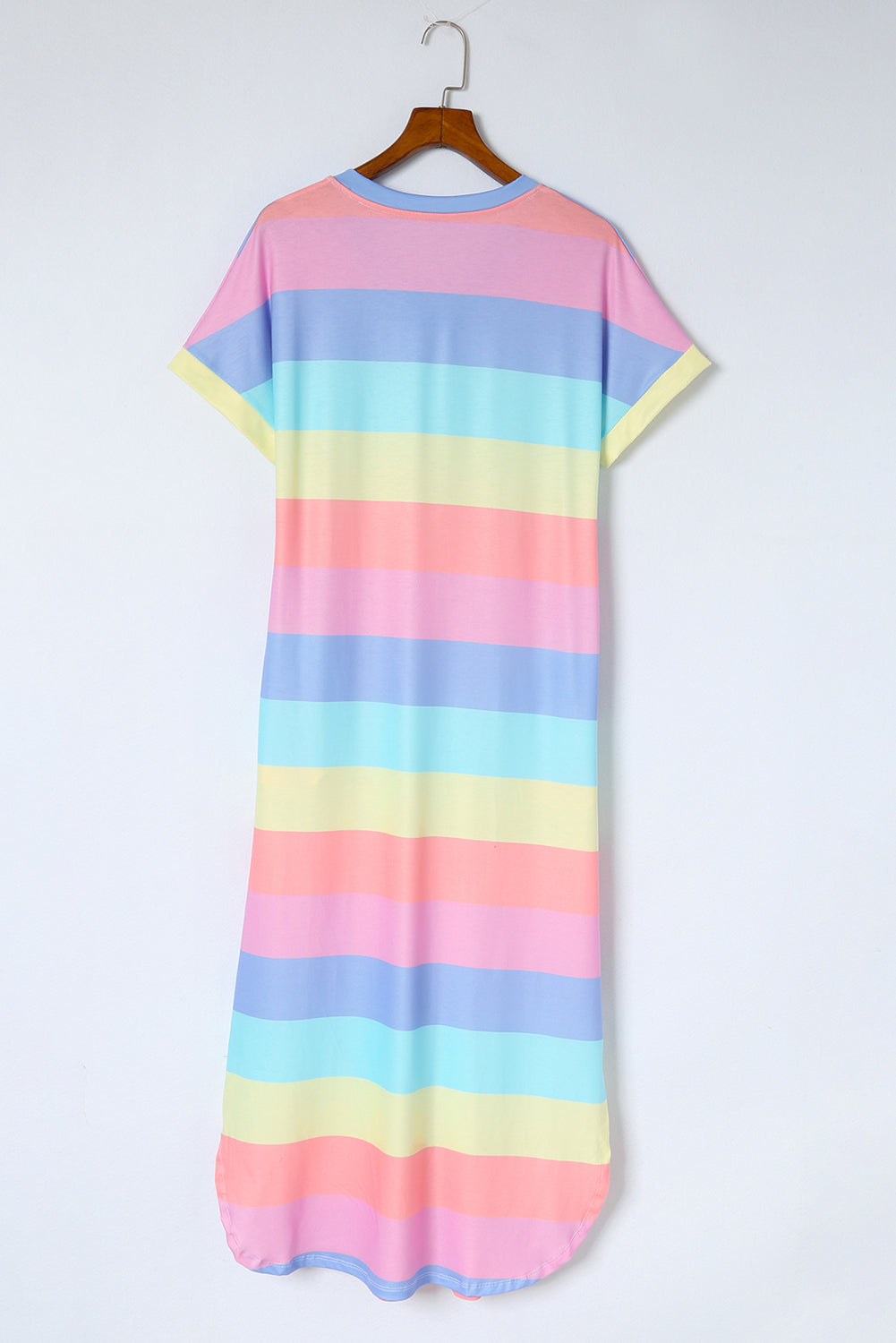 Multicolor Colorblock Striped Casual Tank Top