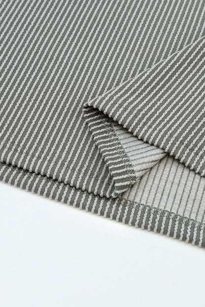 Apricot Boatneck Batwing Sleeve Cording Top