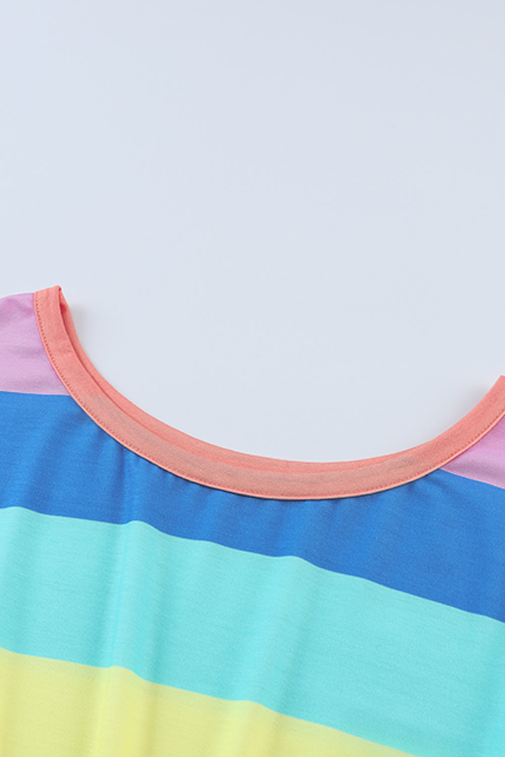 Multicolor Colorblock Striped Casual Tank Top