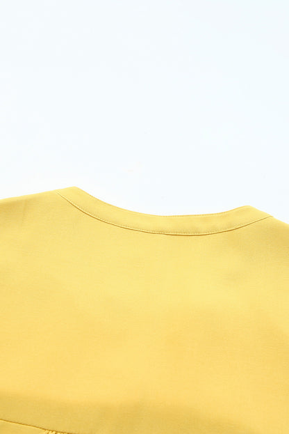 Floral Embroidered Boho Ruffle Puff Sleeve Blouse