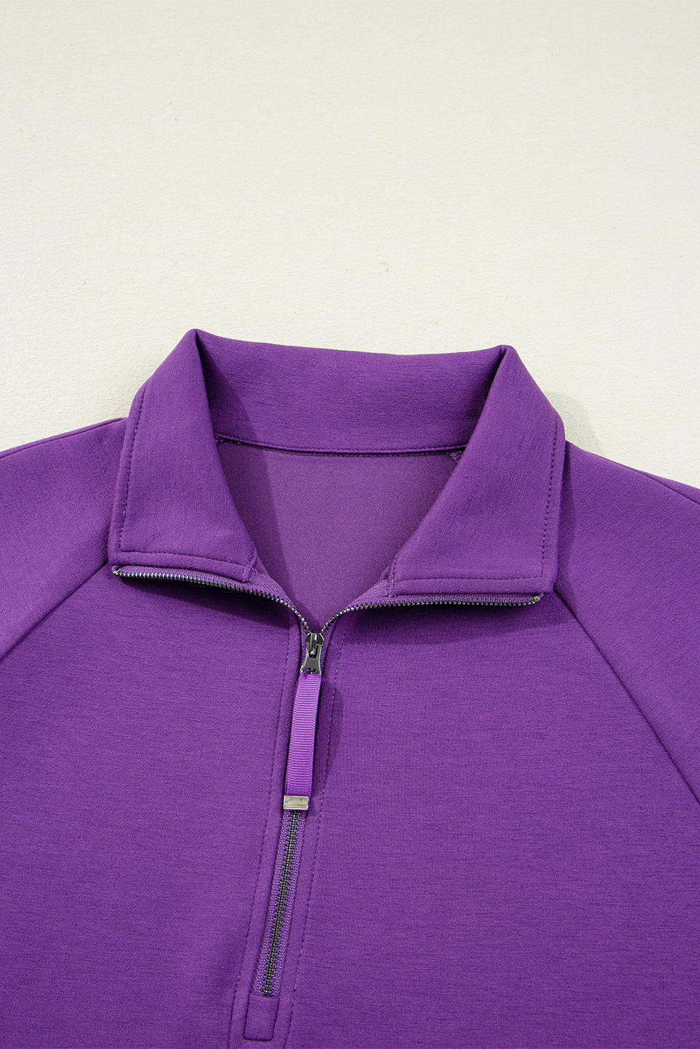 Pink Half Zip Sporty Pullover Mini Skirt 2pcs Outfit