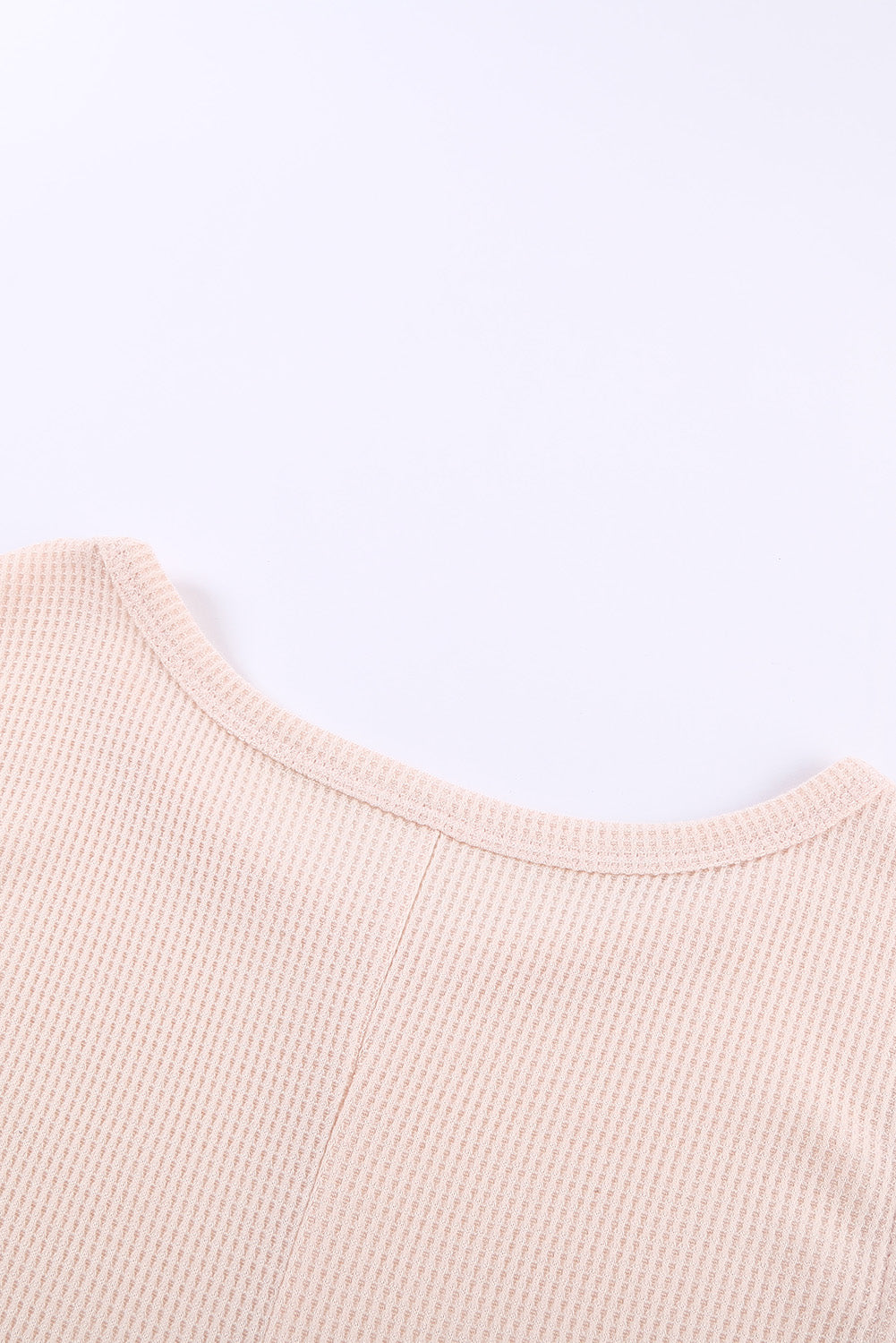 Crew Neck Basic Waffle Tank Top
