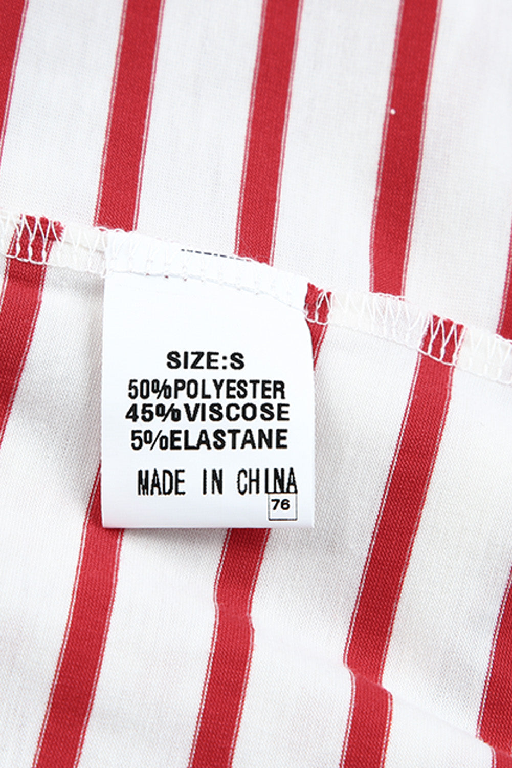 Black and White Striped Snap Button Ruffle Trim Long Sleeve Top