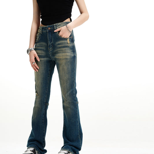 Straight National Fashion American Retro Skinny Jeans