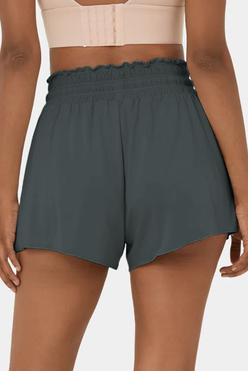 Frill High Waist Petal Wrap Swim Shorts