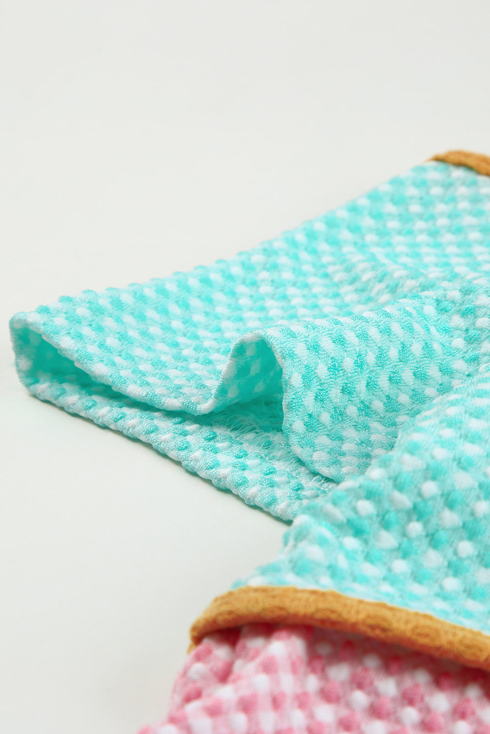 Multicolor Color Block Exposed Seam Casual V Neck Tank Top