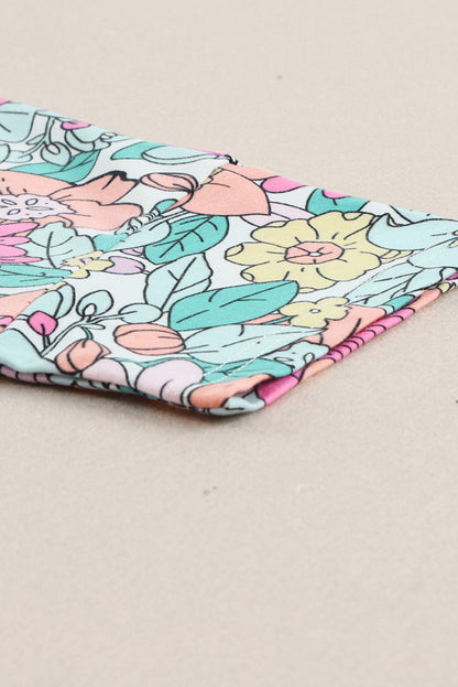 Multicolor Floral Print Casual Halter Top