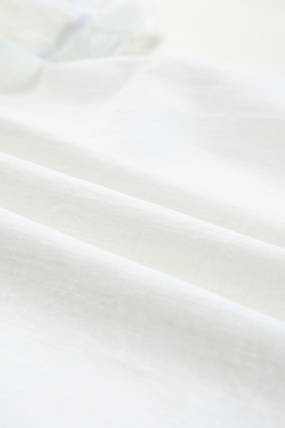 Floral Embroidered Boho Ruffle Puff Sleeve Blouse