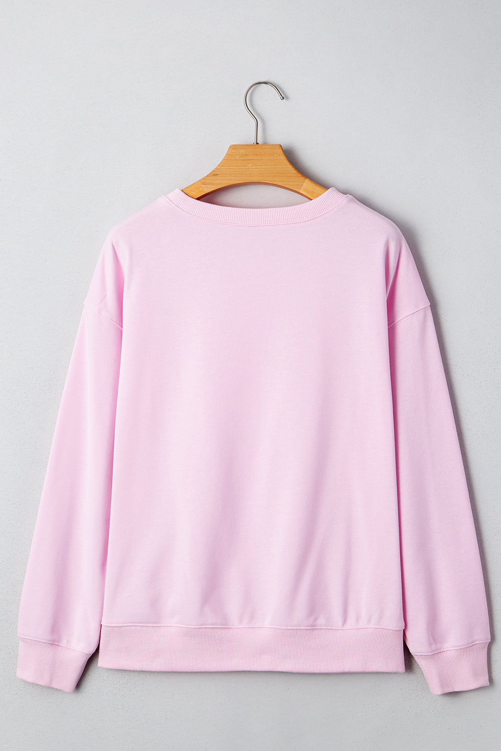 Pink GAME DAY Football Print Casual Sweatshirt
