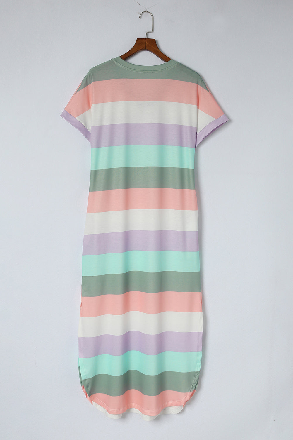 Multicolor Colorblock Striped Casual Tank Top