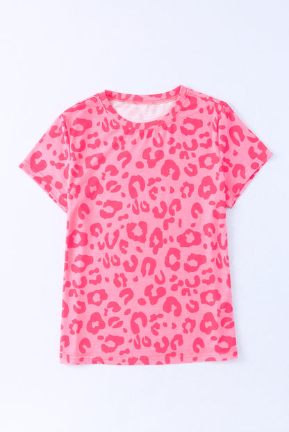 Leopard Print Ruffled Sleeveless Tiered Boho Top