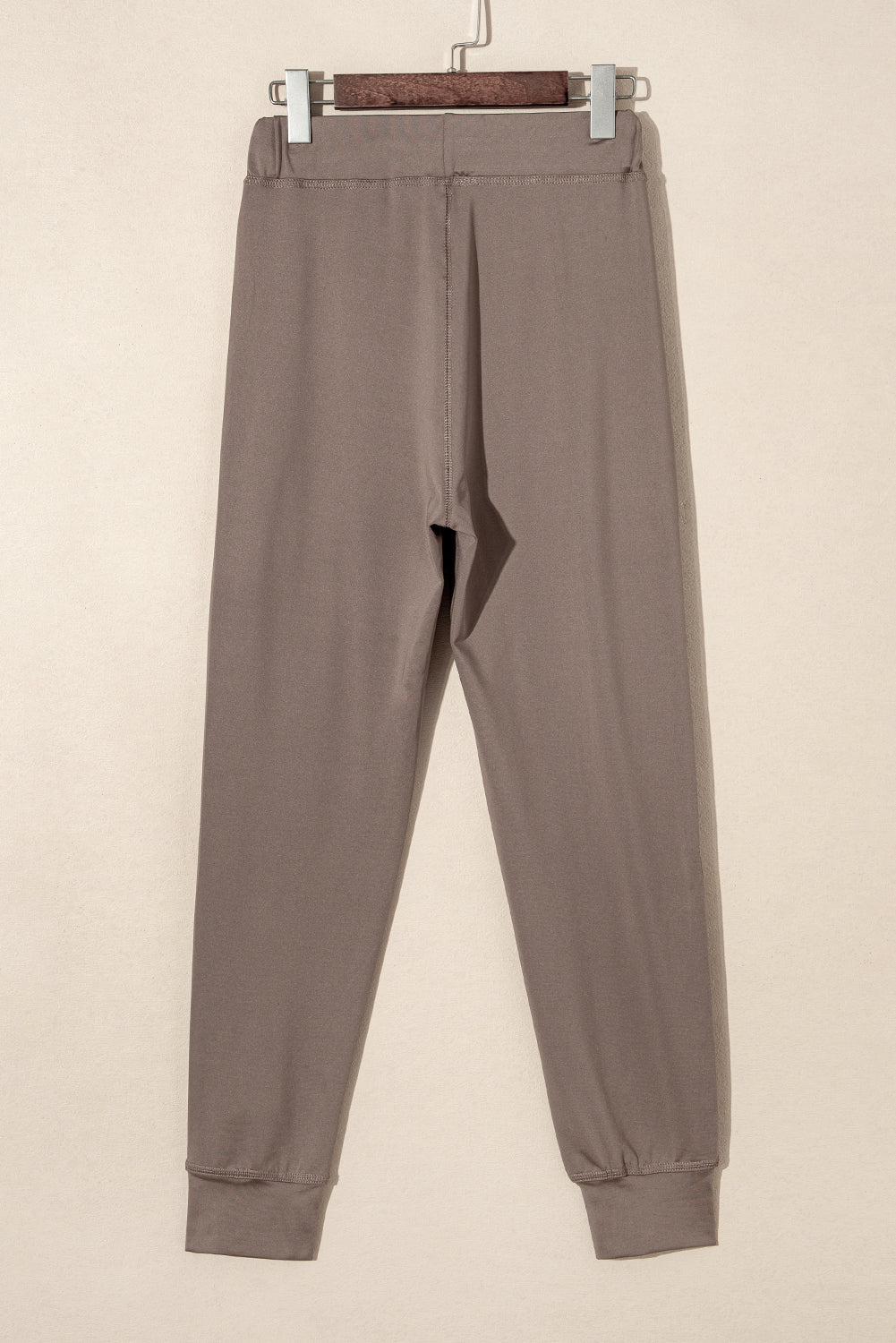 Black Casual Drawstring Drop Waist Pocketed Joggers
